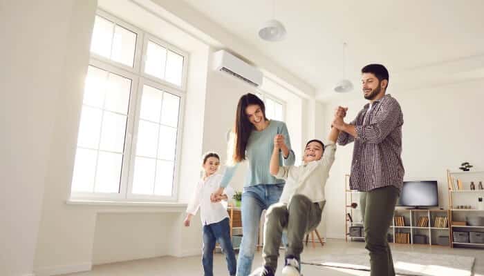 Family In Living Room